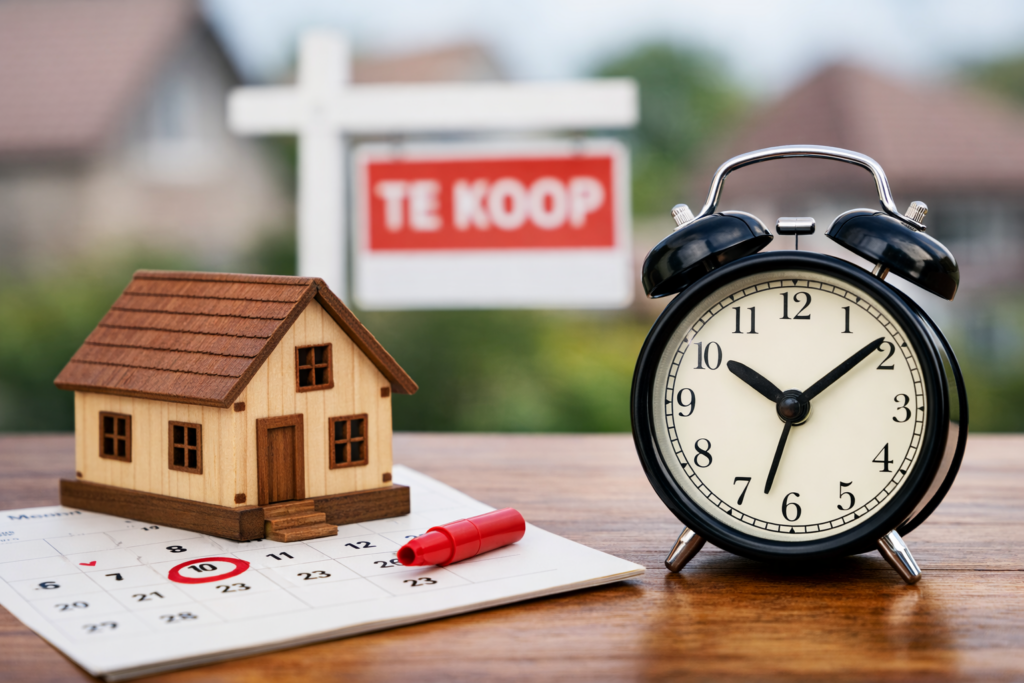 Tijd woningverkoop - verkoopmakelaar