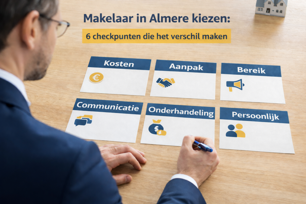 makelaar in almere die kijkt naar 6 checkpunten voor een goede makelaar